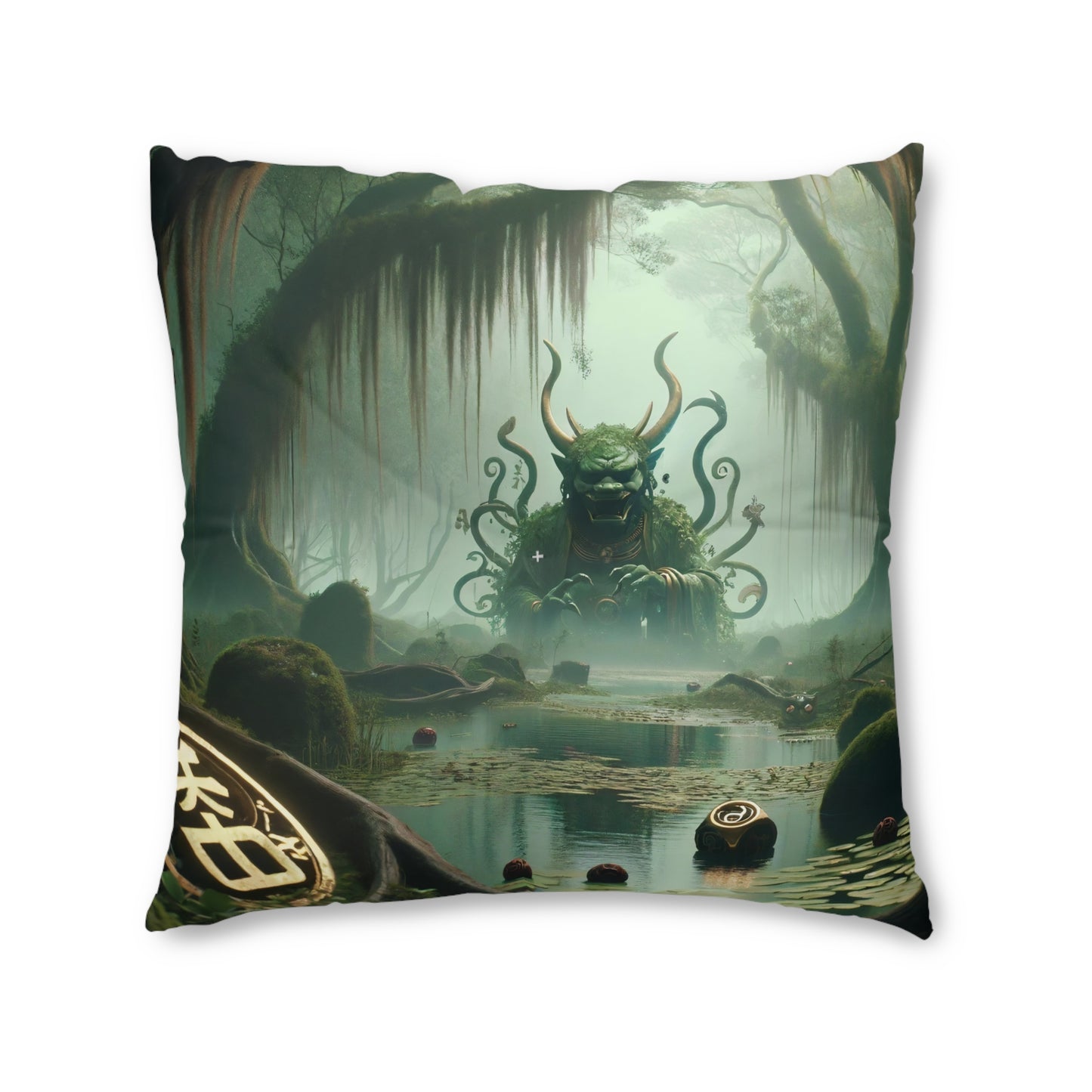Pillow | Floor Pillow | Tufted | Square | Cosmic Horror | Eldritch | Cthulhu