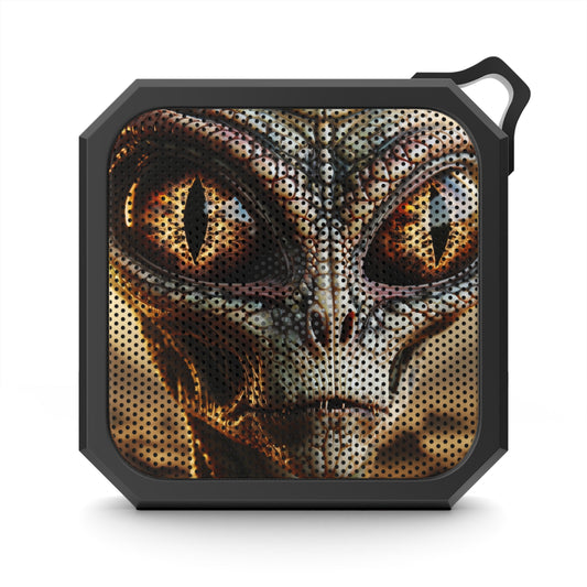 Reptilian Sci-Fi Alien Portrait on a Speaker