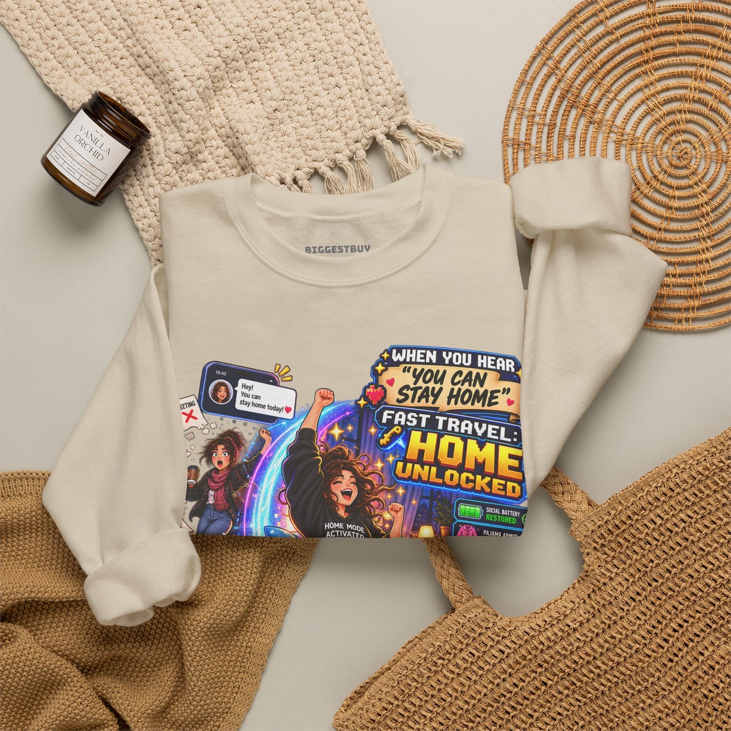 Quarantine Vibe - Crewneck Sweatshirt