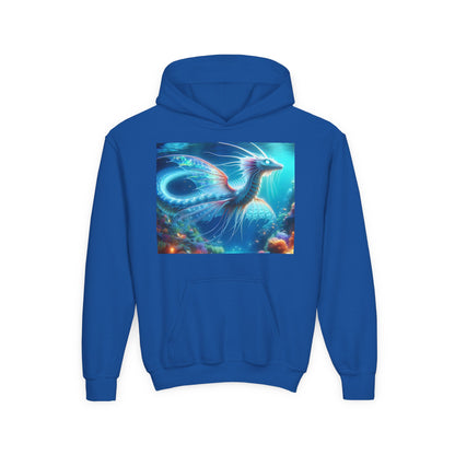 Bluza dresowa | Młodzieżowa | Z kapturem | Gruba mieszanka | Mitologia morska | Ryujin | Smok wodny