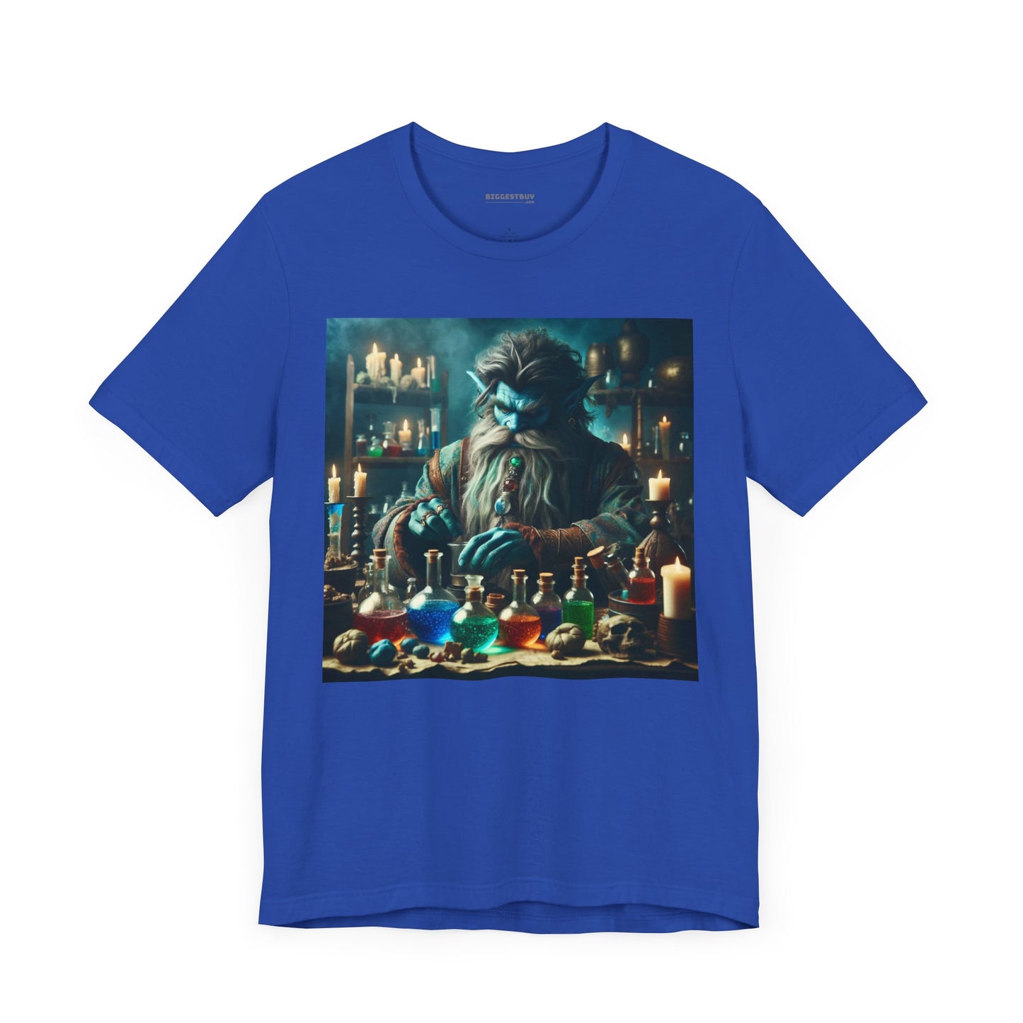 T-shirt | Unisex | Maglietta in jersey | Manica corta | Alchimia Mistica | Djinn Blu