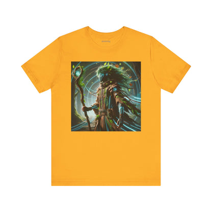 T-skjorte | Unisex | Jersey-T-skjorte | Kort erme | Skogmytologi | Techno-Leshy | Vokter