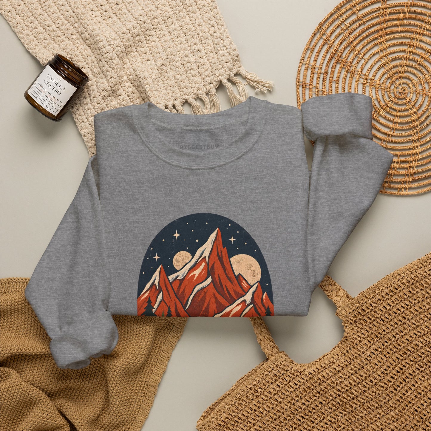 Mountain Maze - Crewneck Sweatshirt