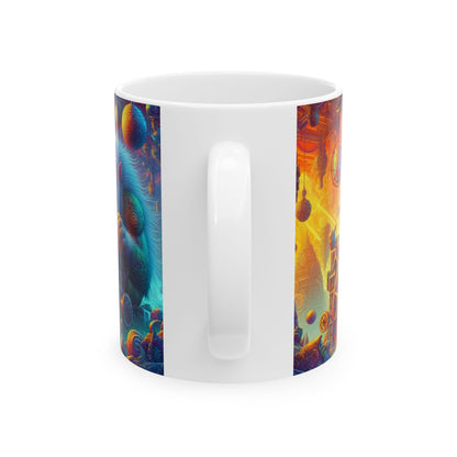 Taza | Cerámica | Blanca | Mitología Nórdica | Gigante Artificiero
