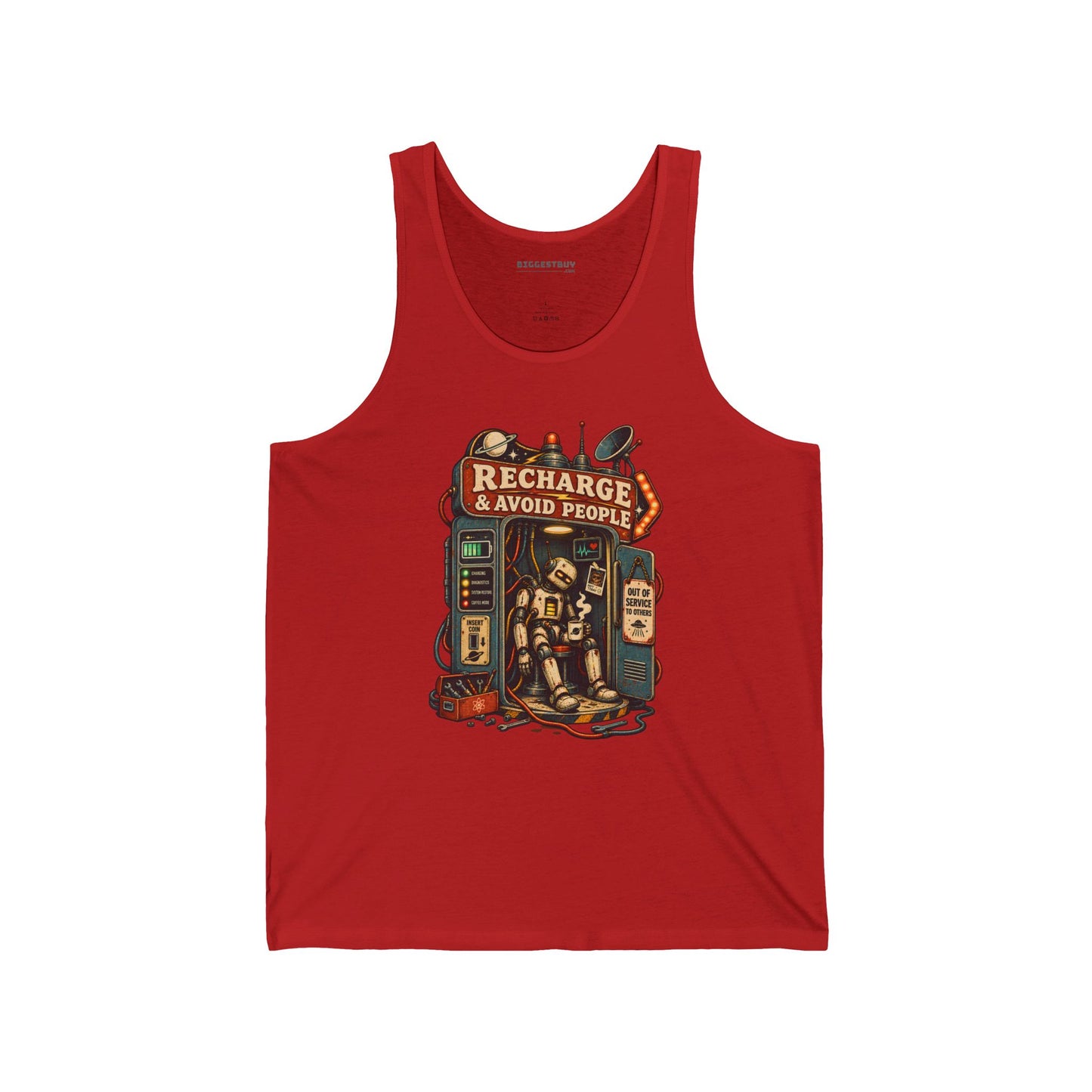 Social Recharge - Jersey Tank Top