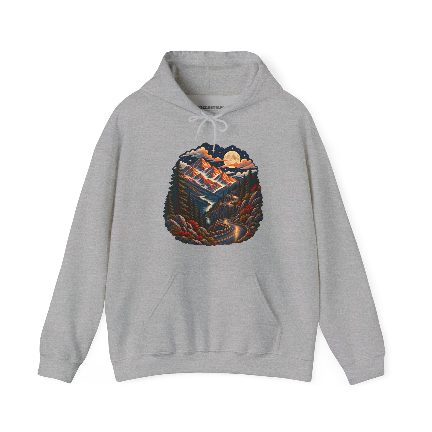 Moonlit Mountain - Pullover Hoodie