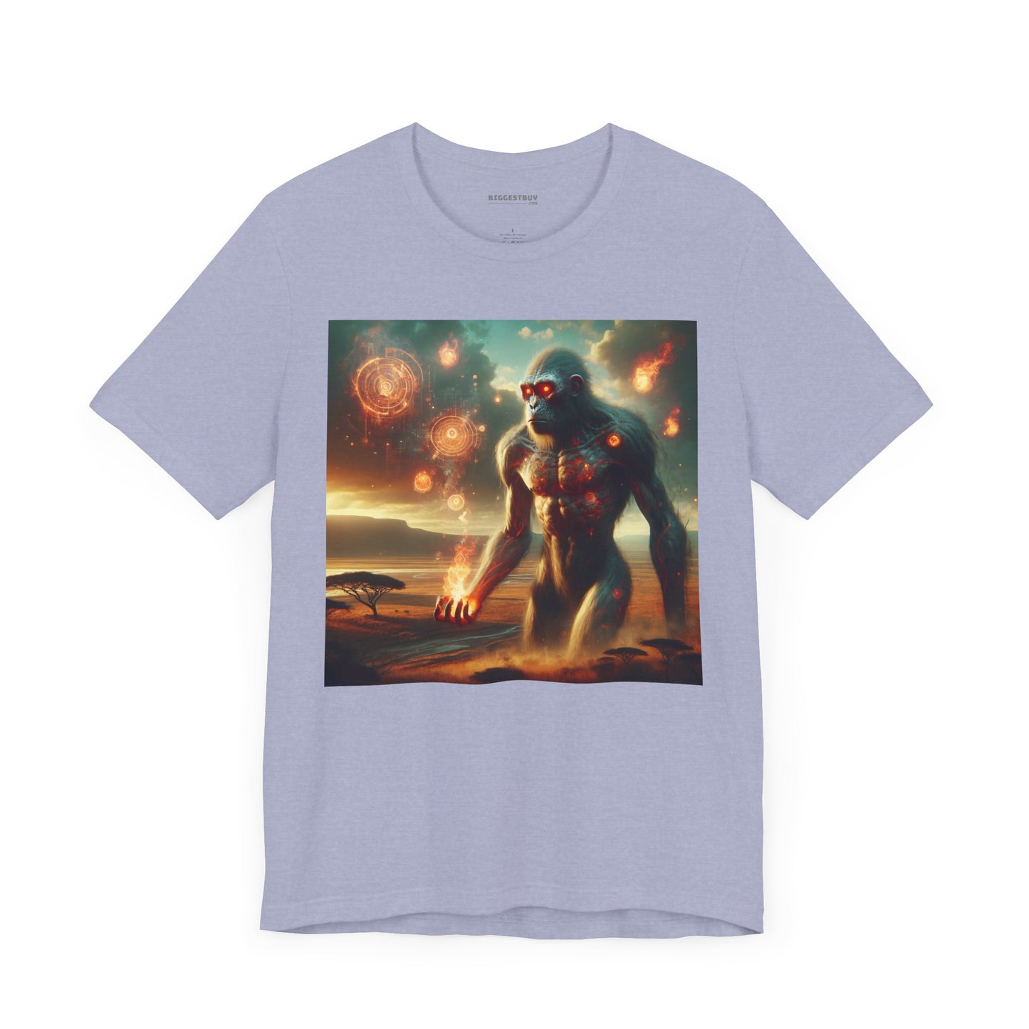 T-shirt | Unisex | Jersey T-shirt | Korte mouw | Oeroud Titan | Vuurmythologie | Kolossus