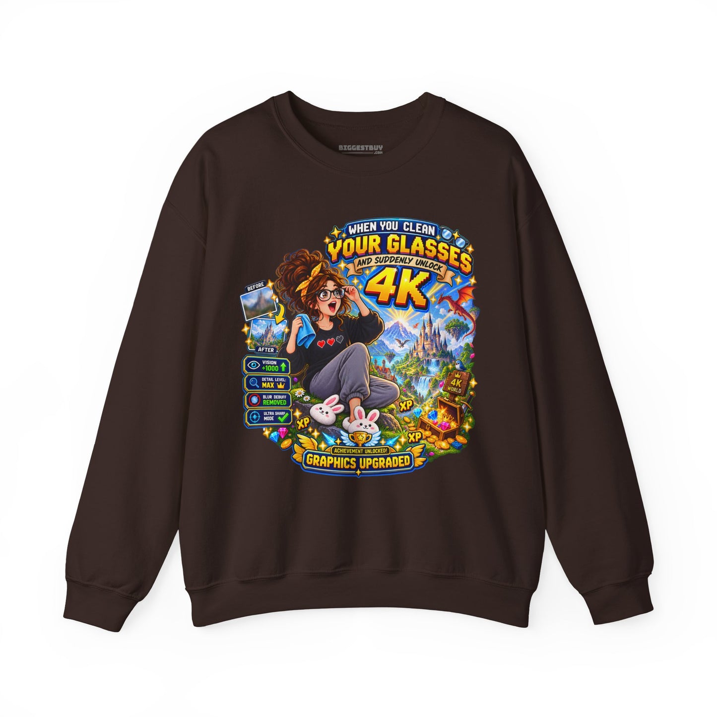 Glasses Galaxy - Crewneck Sweatshirt
