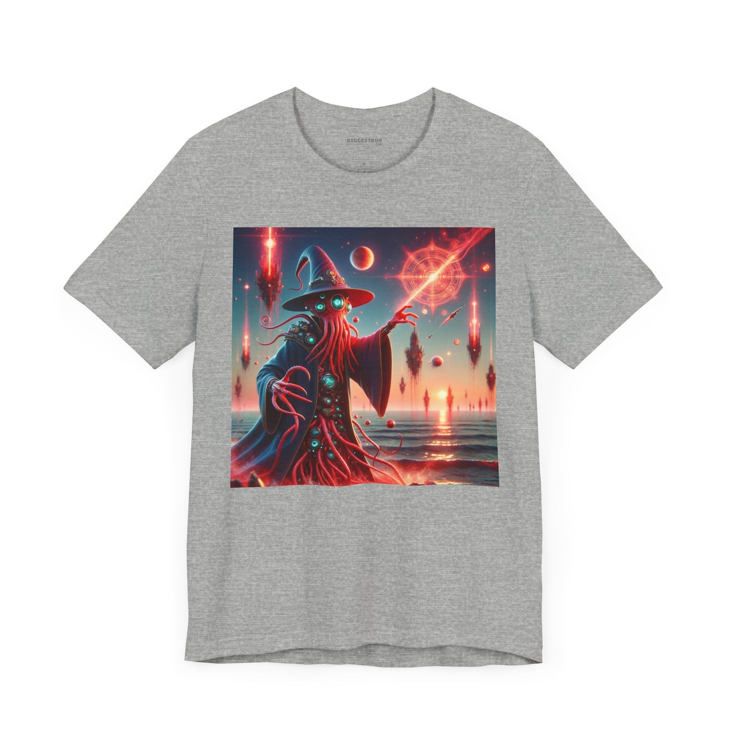 T-skjorte | Unisex | Jersey-T-skjorte | Kort erme | Kosmisk Skrekk | Illithid Trollmann