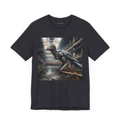 T-paita | Unisex | Jersey-T-paita | Lyhythihainen | Steampunk | Teollinen fantasia | Korppi