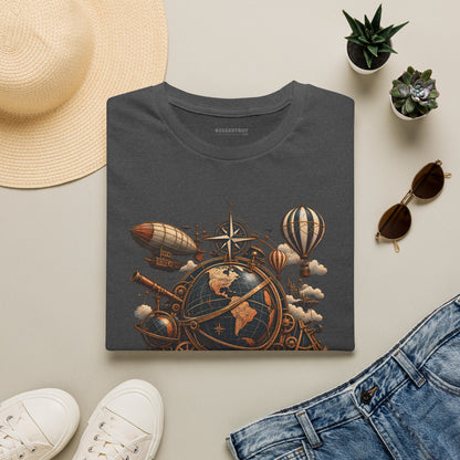 Steampunk Globe - Softstyle T-Shirt