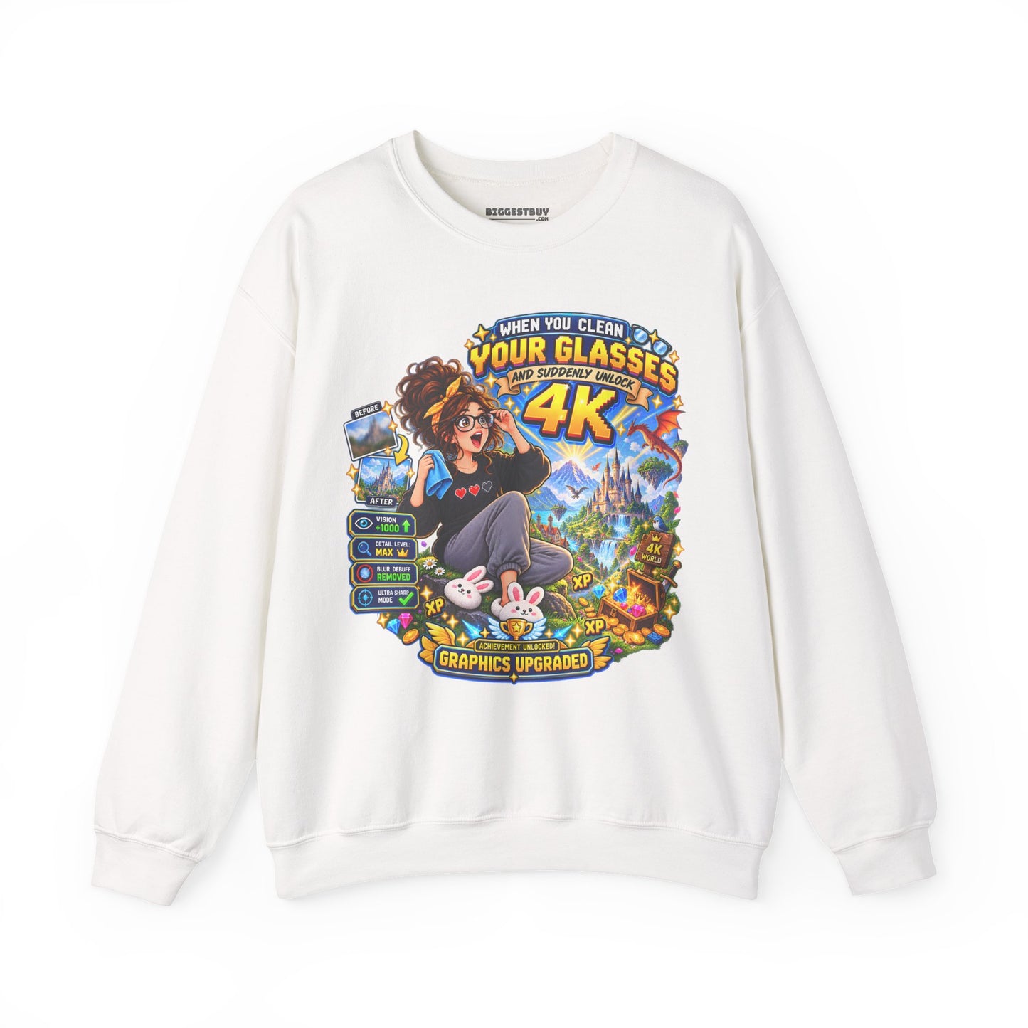 Glasses Galaxy - Crewneck Sweatshirt