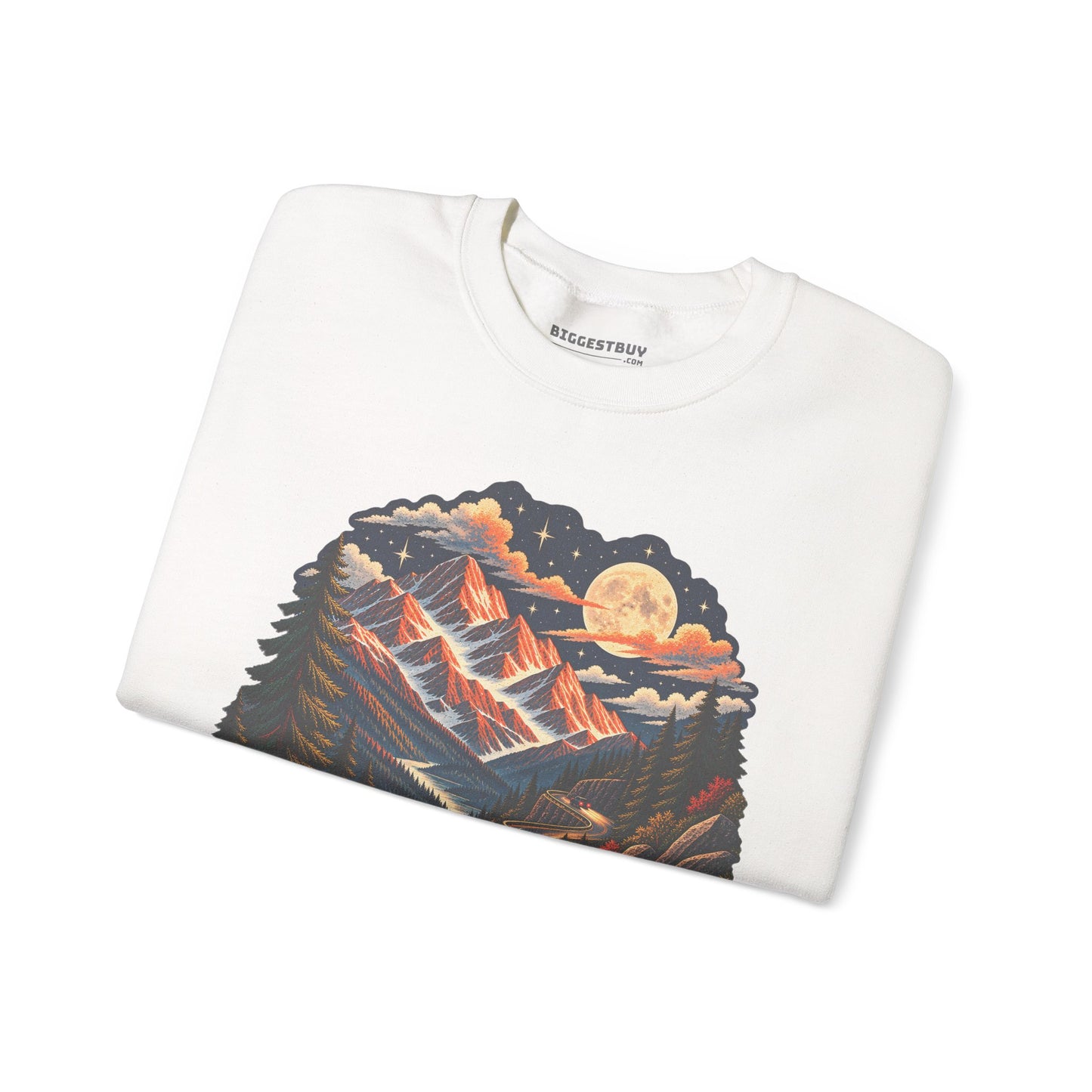 Moonlit Mountain - Crewneck Sweatshirt