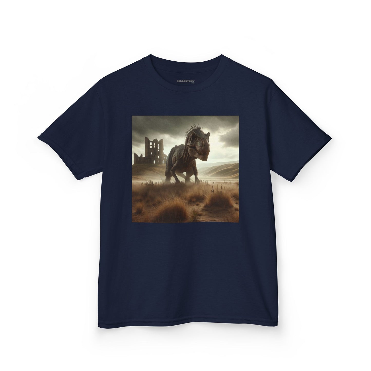 Camiseta | Camiseta Infantil | Algodão Pesado | Ficção Dinossáurica | T-Rex Ancestral