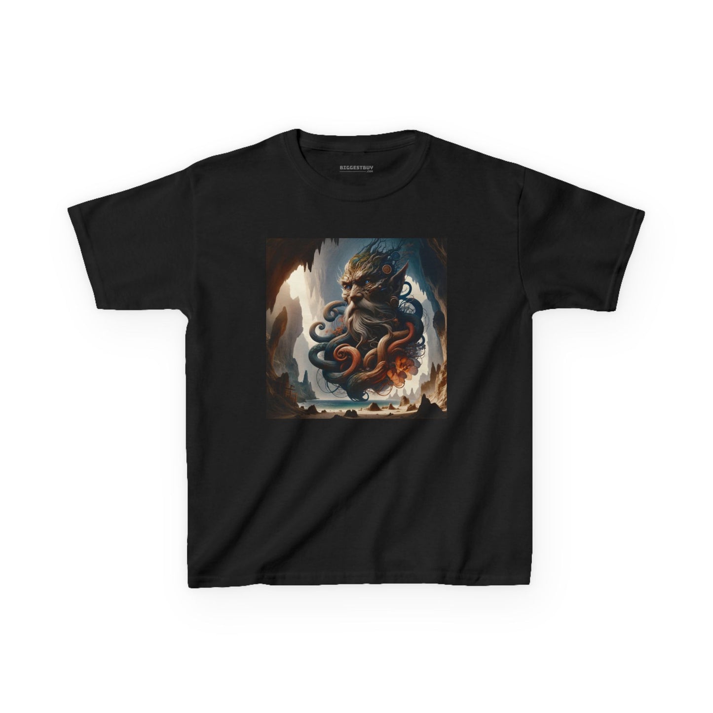 Camiseta | Camiseta Infantil | Algodão Pesado | Mitologia Marinha | Deus do Mar