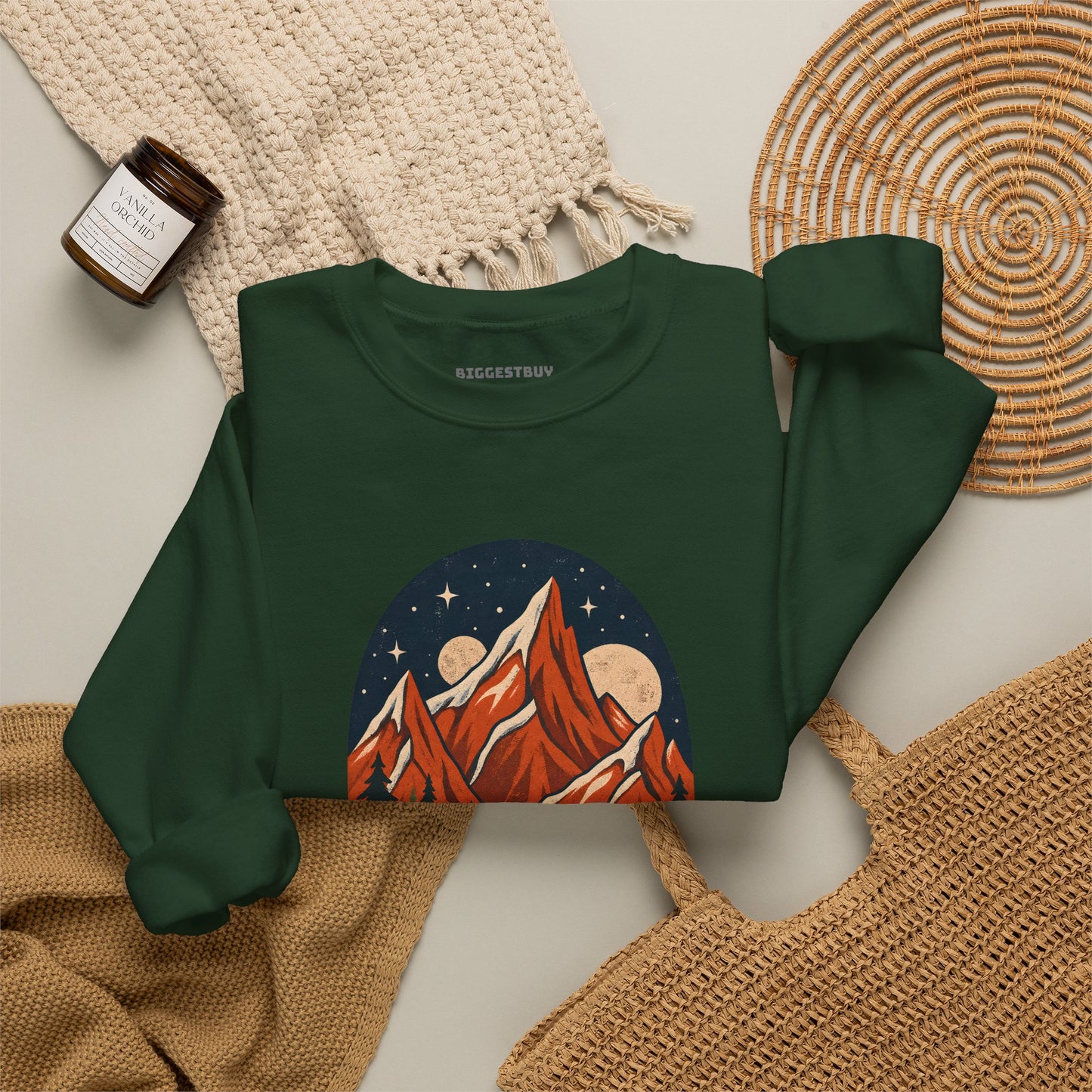 Mountain Maze - Crewneck Sweatshirt
