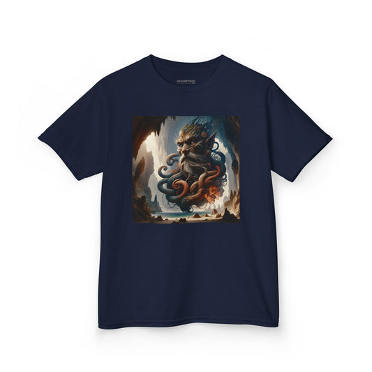 Camiseta | Camiseta Infantil | Algodão Pesado | Mitologia Marinha | Deus do Mar