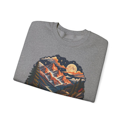 Moonlit Mountain - Crewneck Sweatshirt