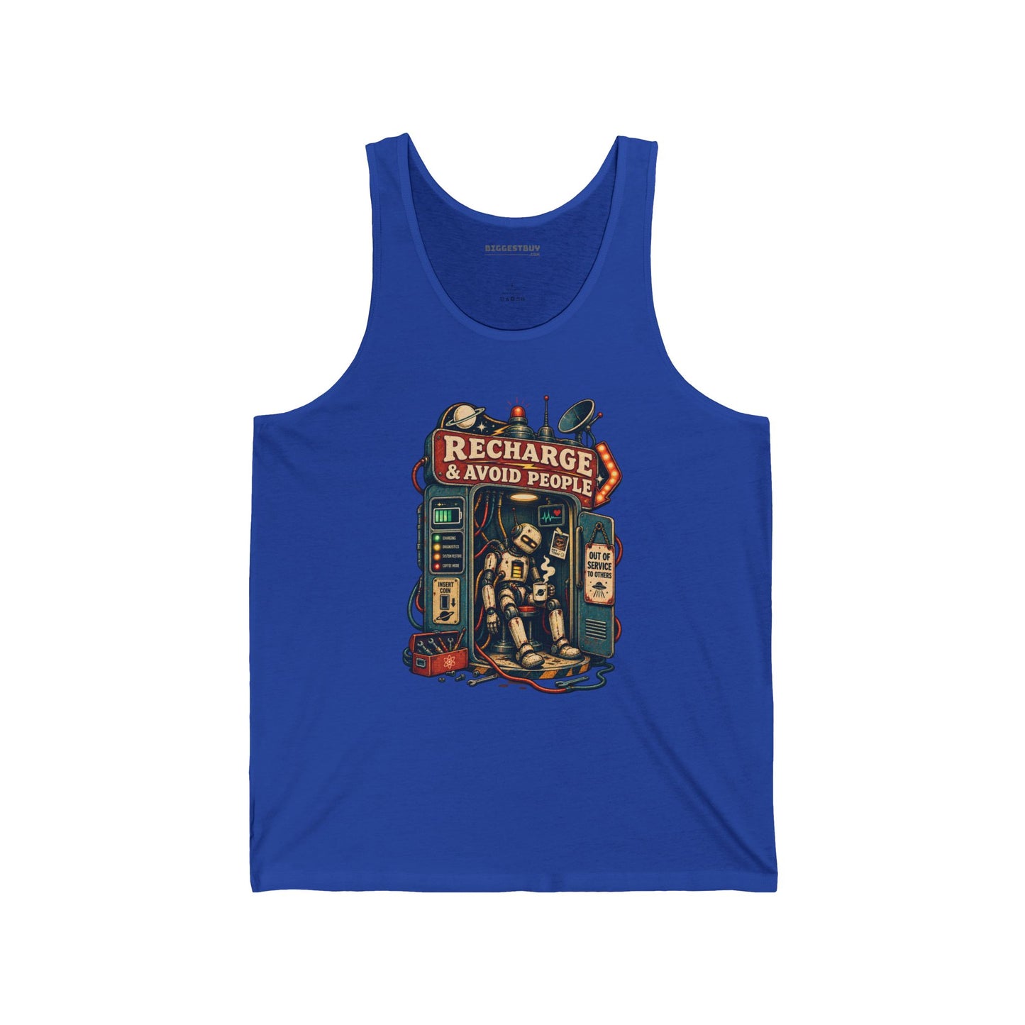 Social Recharge - Jersey Tank Top