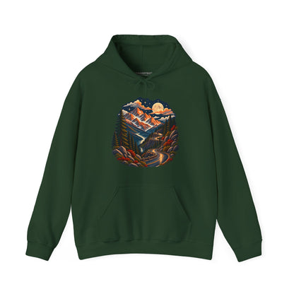 Moonlit Mountain - Pullover Hoodie