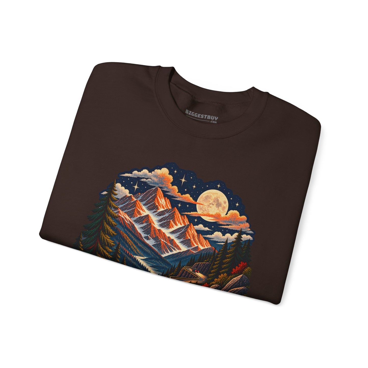 Moonlit Mountain - Crewneck Sweatshirt