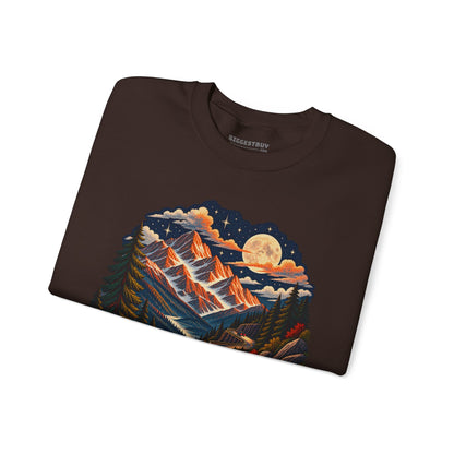Moonlit Mountain - Crewneck Sweatshirt