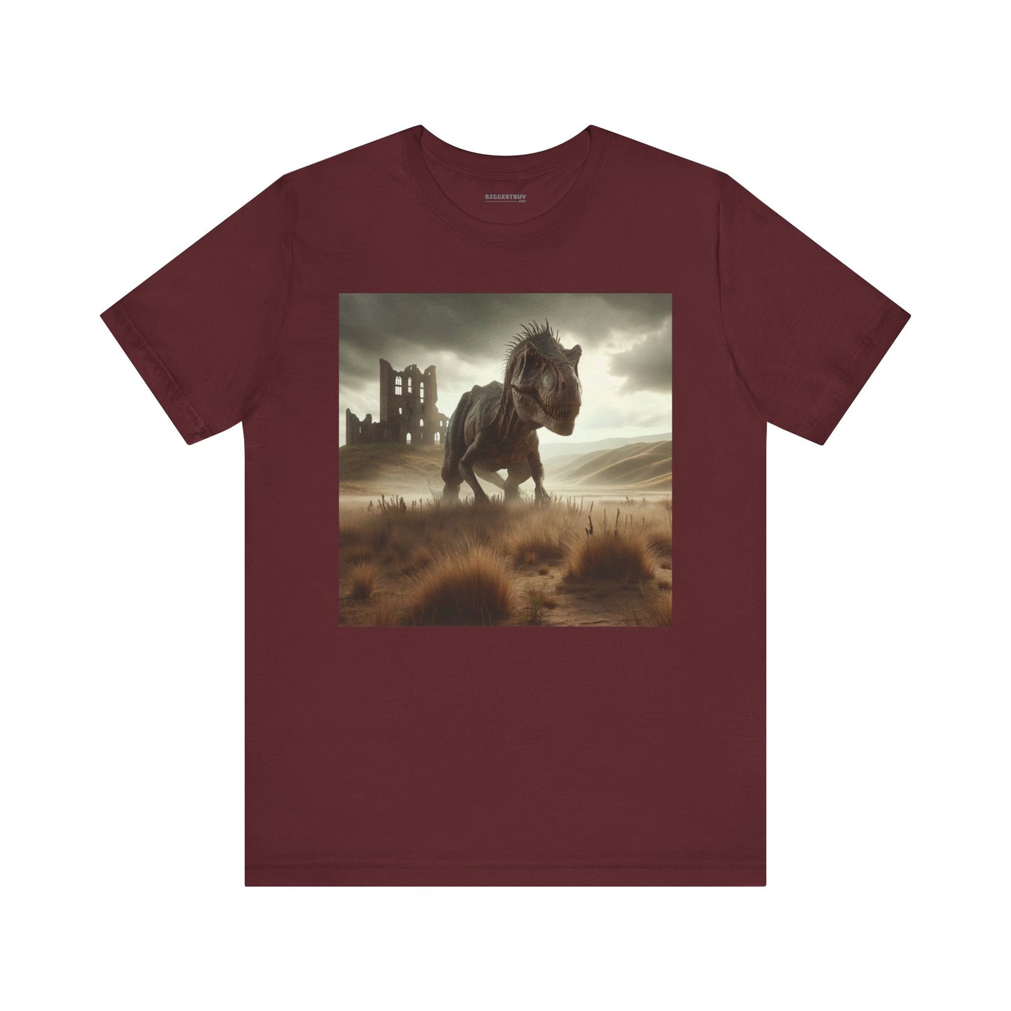 T-Shirt | Unisex | Jersey Tee | Short Sleeve | Prehistoric Fantasy | T-Rex Hunt