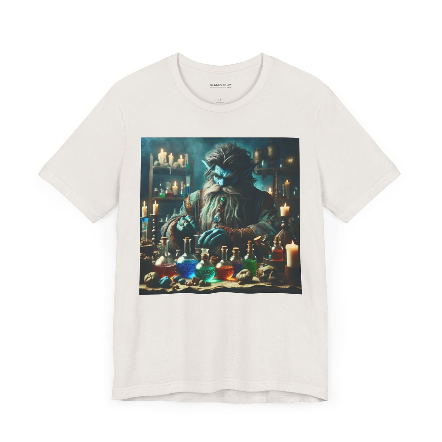 T-shirt | Unisex | Maglietta in jersey | Manica corta | Alchimia Mistica | Djinn Blu