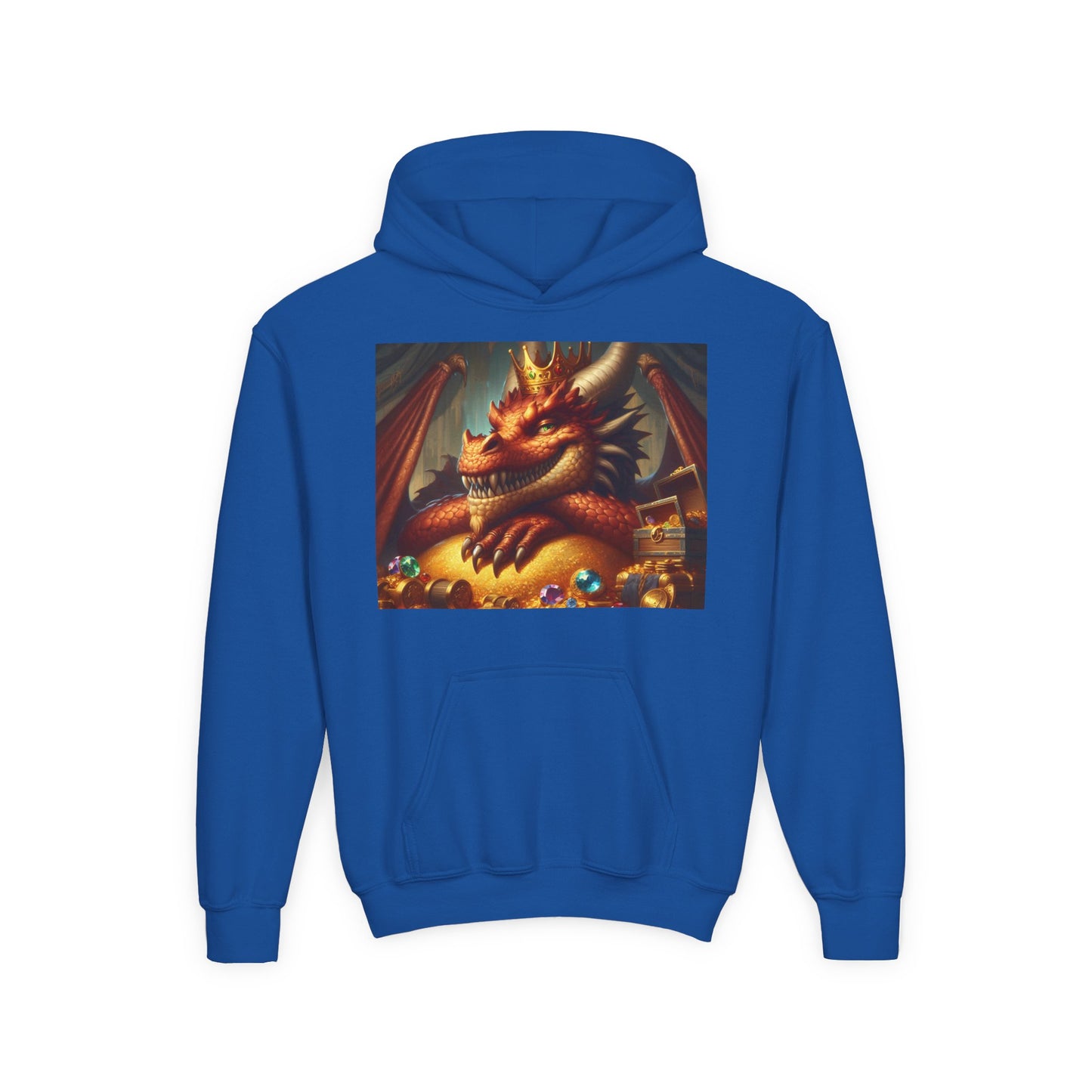Bluza dresowa | Młodzieżowa | Z kapturem | Gruba mieszanka | Nordycka Mitologia | Fafnir | Smok