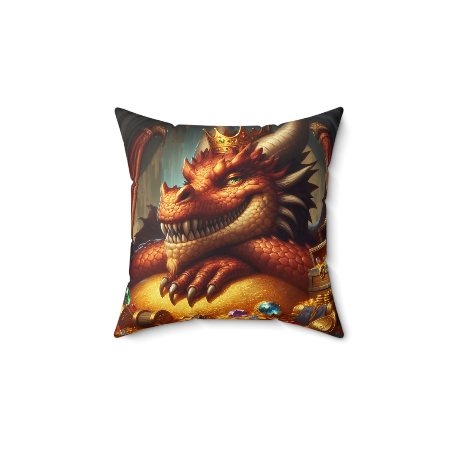 Oreiller | Polyester | Carré | Mythologie nordique | Fafnir | Dragon