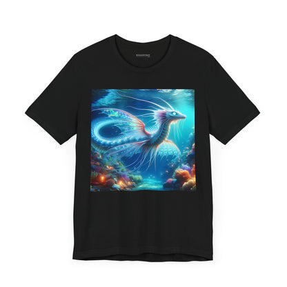 Camiseta | Unisex | Camiseta de punto | Manga corta | Fantasía Acuática | Dragón Marino