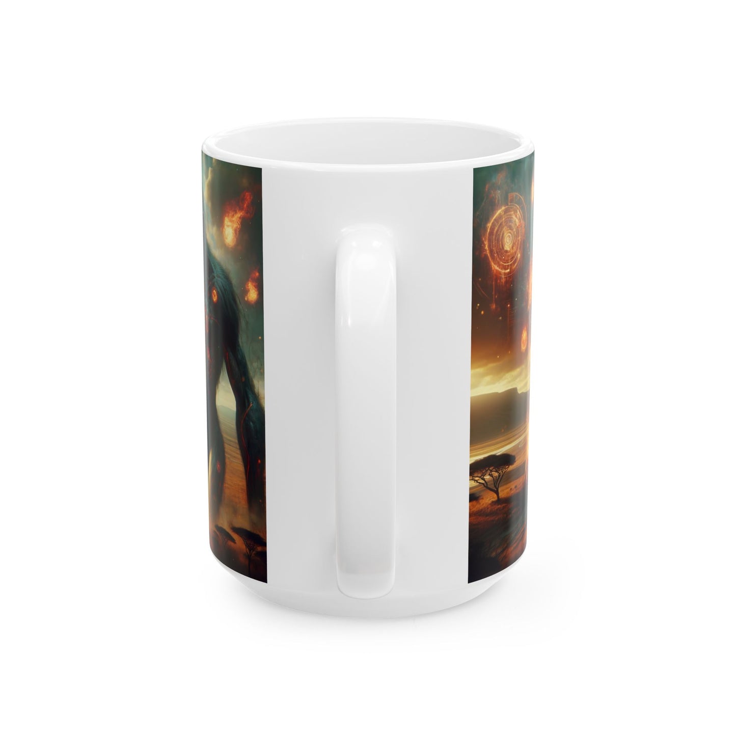 Taza | Cerámica | Blanca | Mitología Primordial | Titán Ancestral
