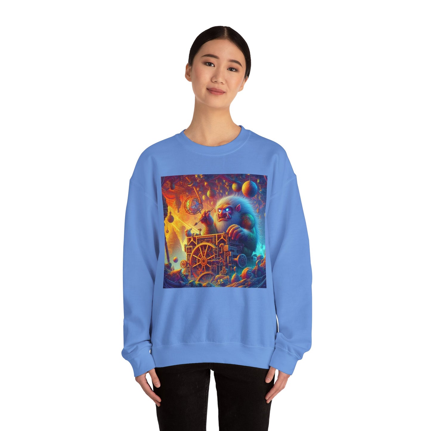 Bluza dresowa | Unisex | Okrągły dekolt | Gruba mieszanka | Mitologia Arktyczna | Mechanik Lodu