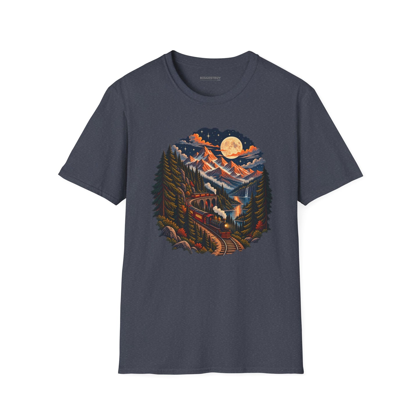 Midnight Rails - Softstyle T-Shirt