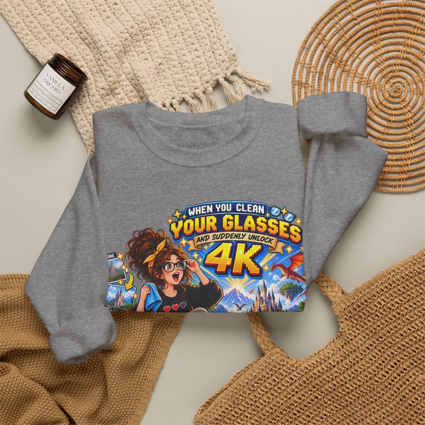 Glasses Galaxy - Crewneck Sweatshirt