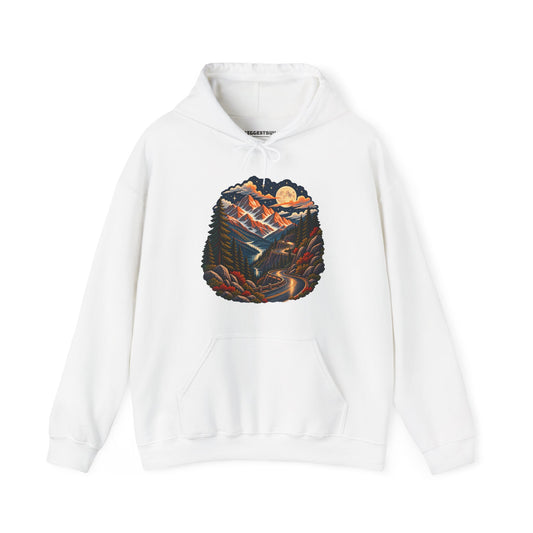 Moonlit Mountain - Pullover Hoodie