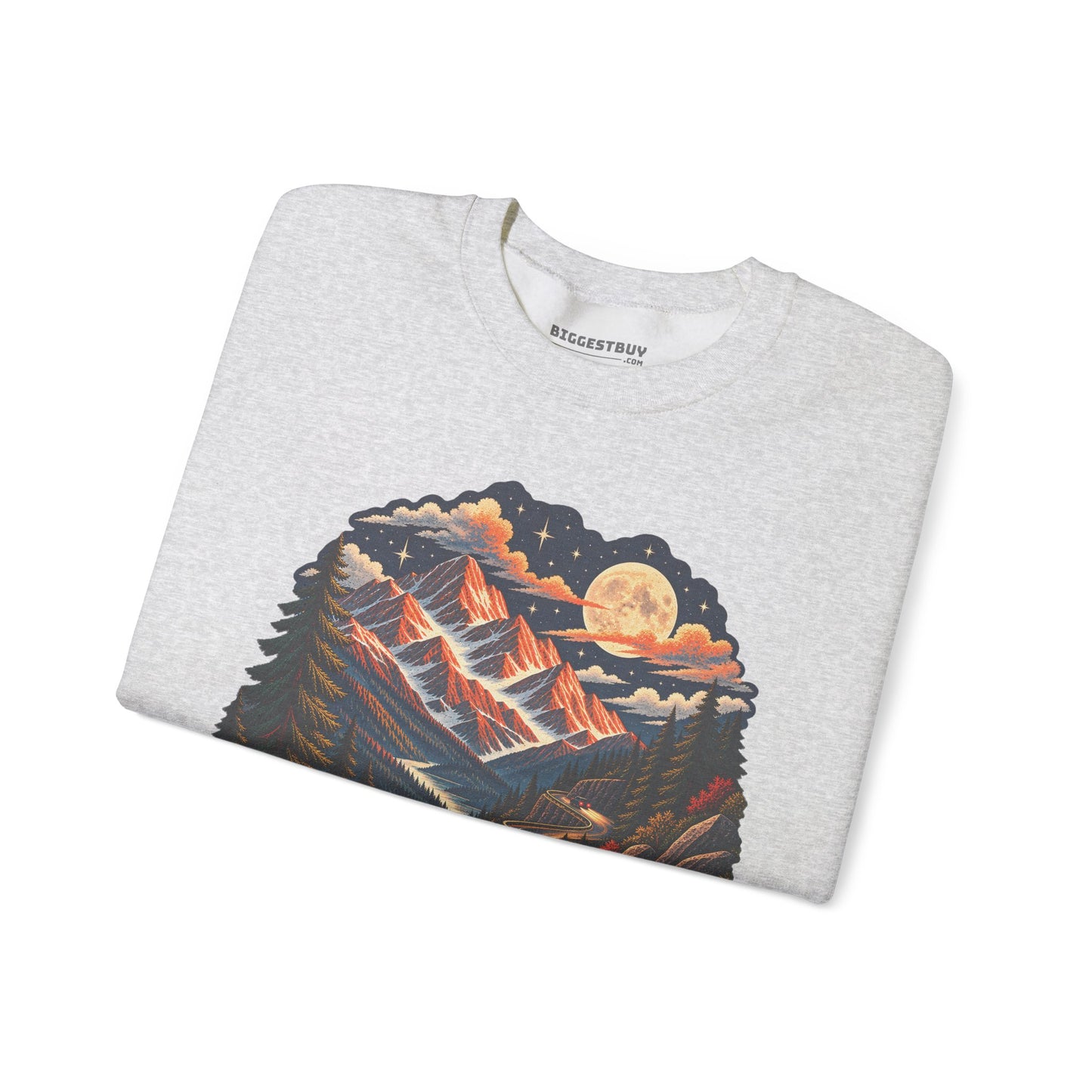 Moonlit Mountain - Crewneck Sweatshirt