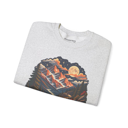 Moonlit Mountain - Crewneck Sweatshirt