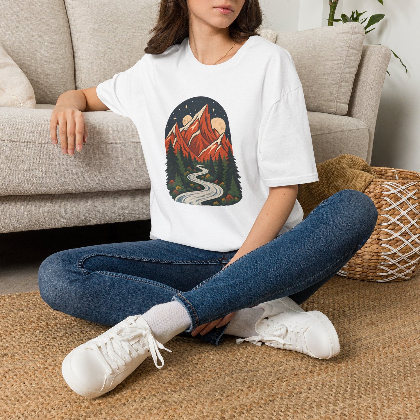 Mountain Maze - Softstyle T-Shirt