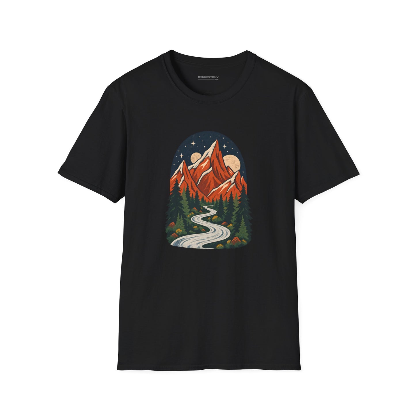 Mountain Maze - Softstyle T-Shirt