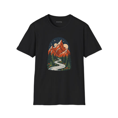 Mountain Maze - Softstyle T-Shirt