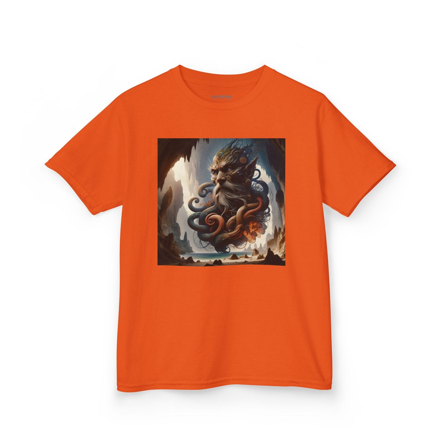 Camiseta | Camiseta Infantil | Algodão Pesado | Mitologia Marinha | Deus do Mar