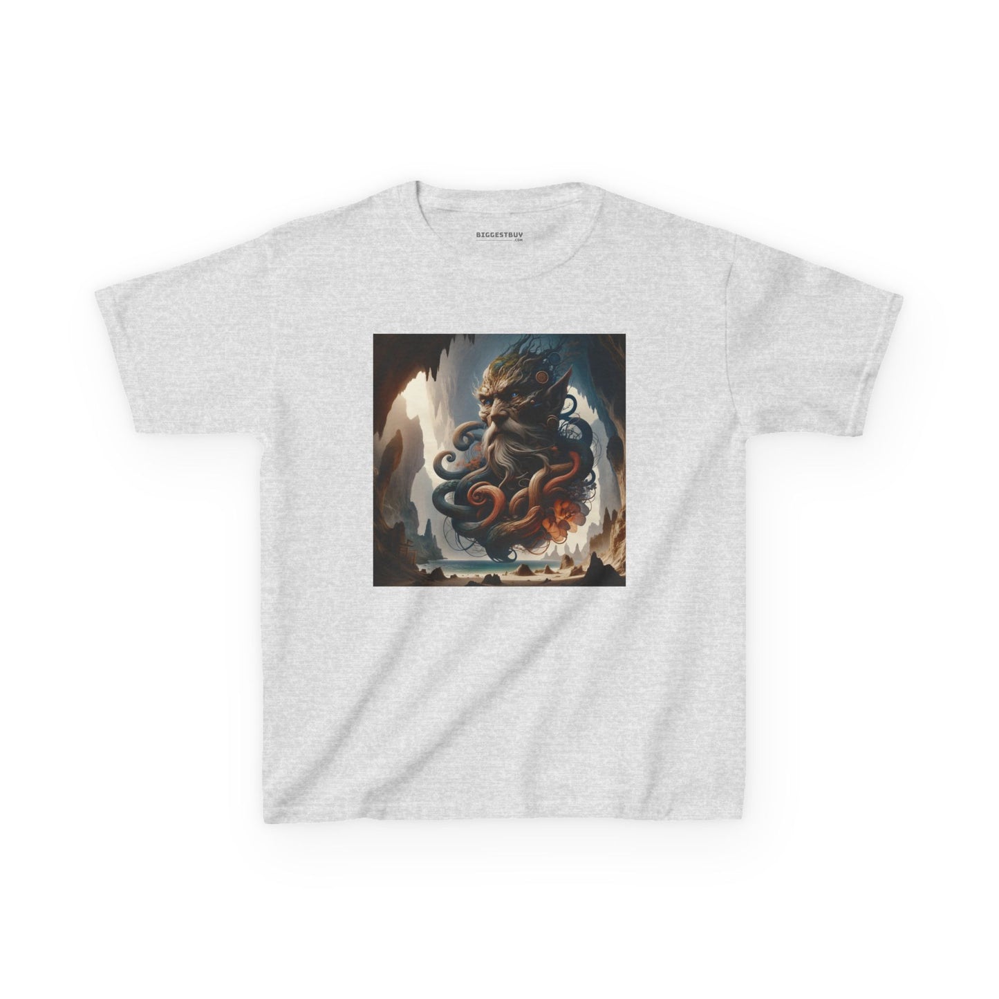 Camiseta | Camiseta Infantil | Algodão Pesado | Mitologia Marinha | Deus do Mar