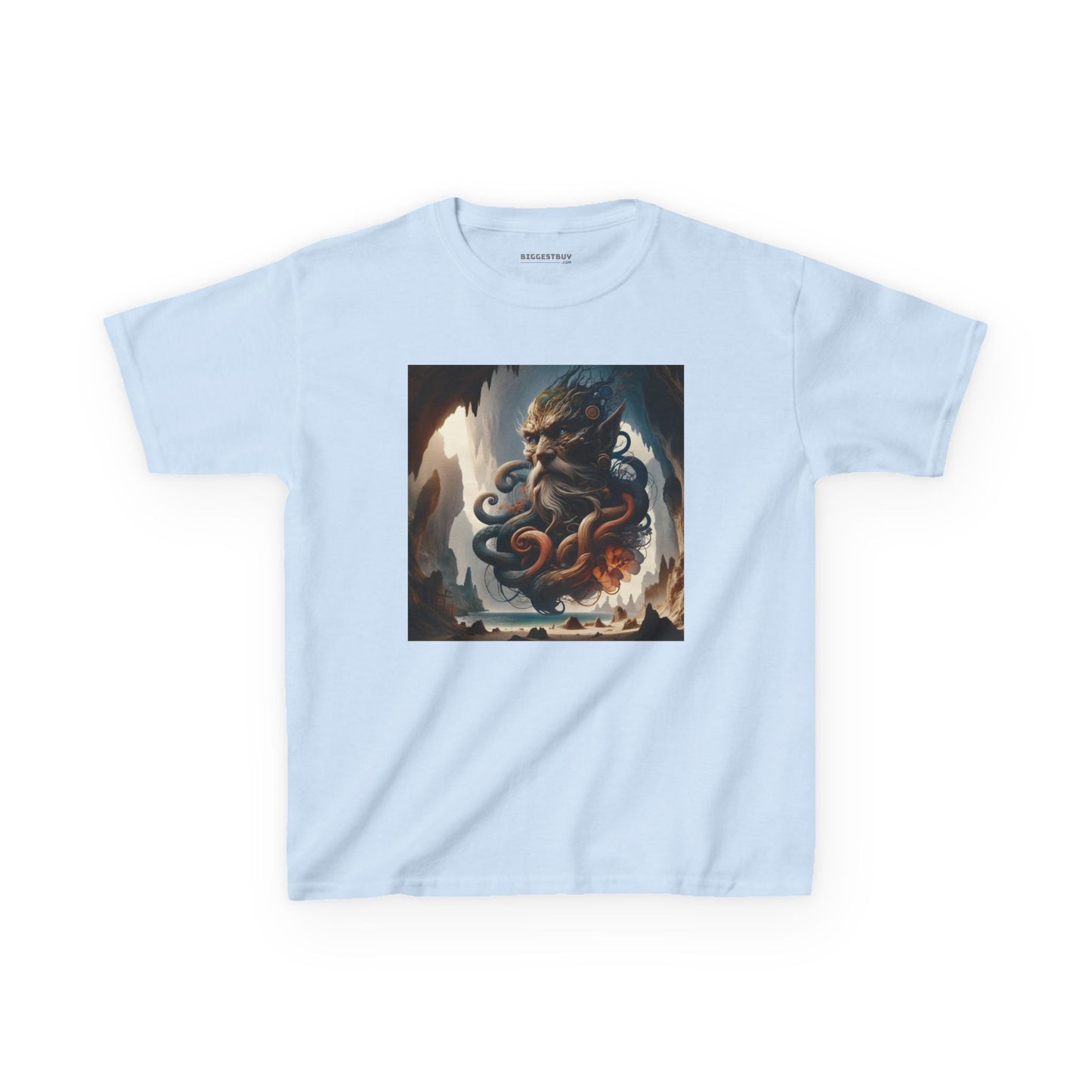 Camiseta | Camiseta Infantil | Algodão Pesado | Mitologia Marinha | Deus do Mar