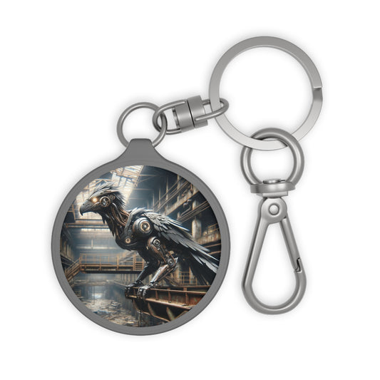 Llavero | Steampunk Distópico | Cuervo Mecánico