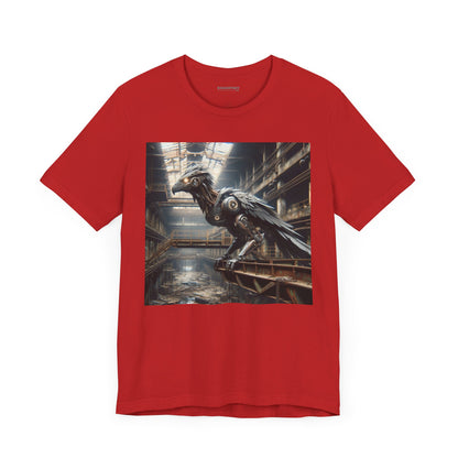 T-paita | Unisex | Jersey-T-paita | Lyhythihainen | Steampunk | Teollinen fantasia | Korppi