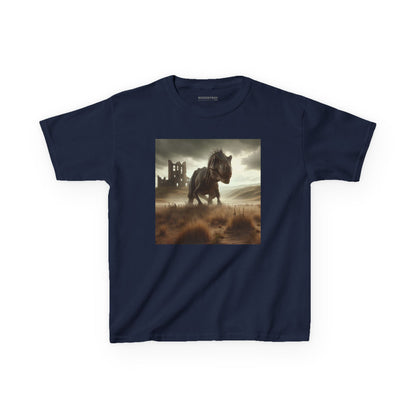 Camiseta | Camiseta Infantil | Algodão Pesado | Ficção Dinossáurica | T-Rex Ancestral