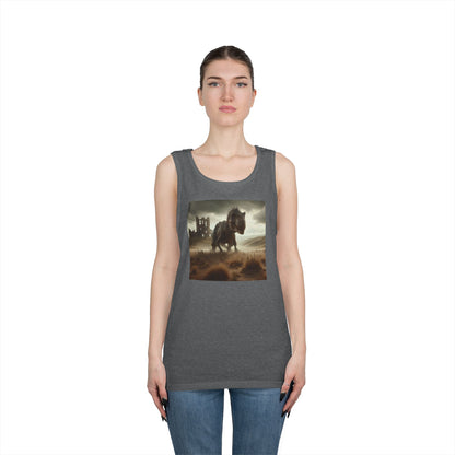 Tank Top | Unisex | Heavy Cotton | Prehistoric Fantasy | T-Rex Hunt