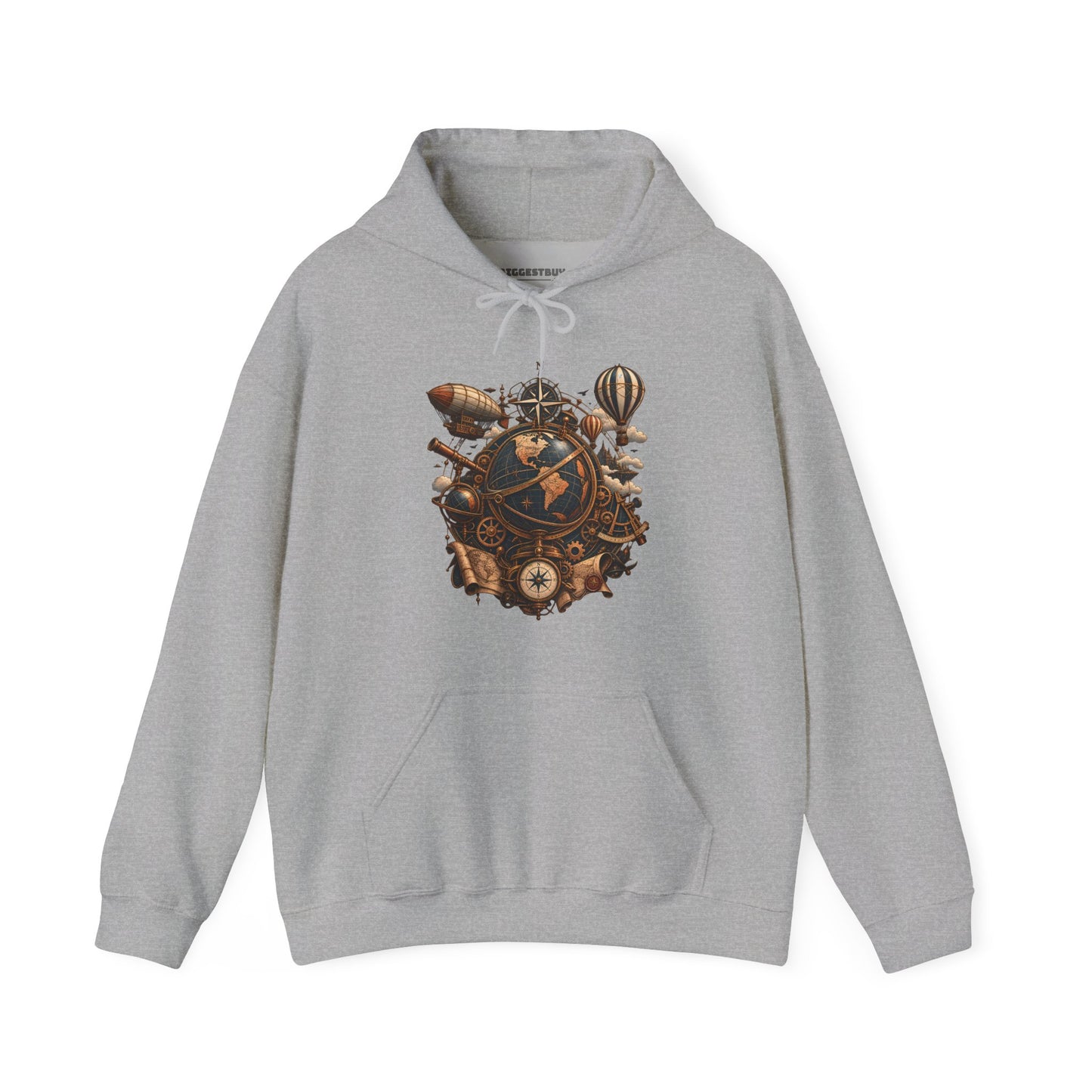 Steampunk Globe - Pullover Hoodie