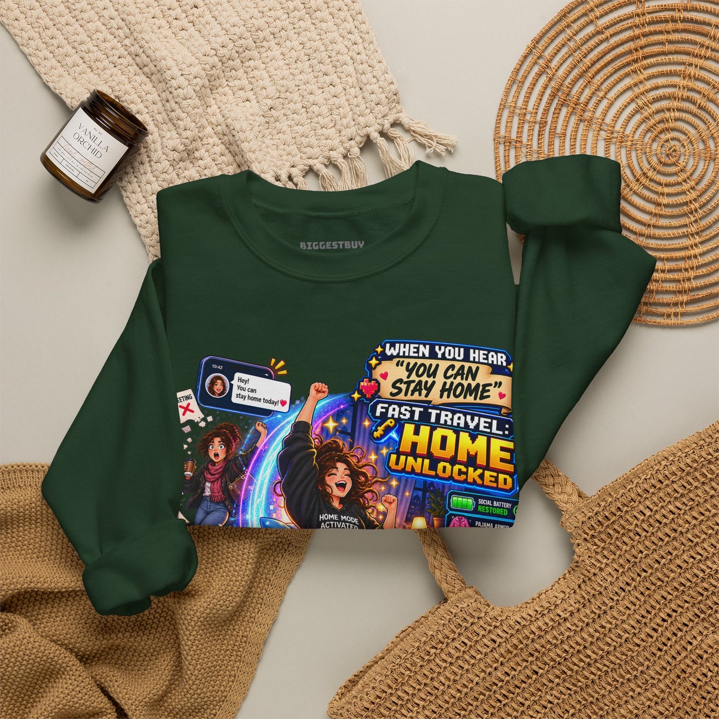 Quarantine Vibe - Crewneck Sweatshirt